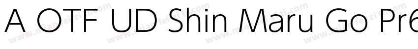 A OTF UD Shin Maru Go Pr6N字体转换